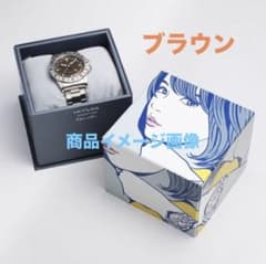 新品) アウトライン × 江口寿史 オーバータイム ① ブラウン 時計