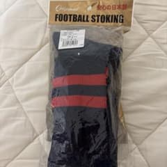 サッカー ・ラグビー用ストッキング ネイビー×レッド フリーサイズ 日本製のサムネイル