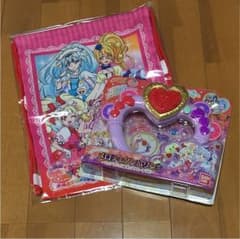 【はぐプリ】メロディタンバリン＆巾着リュックのセット【未使用品】のサムネイル