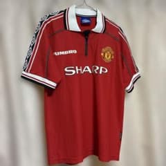 マンチェスターユナイテッド98-99 ユニフォーム アンブロ - メルカリ