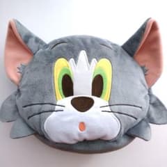 トムとジェリー TOM 大きい顔型 フェイス ぬいぐるみ ポーチ