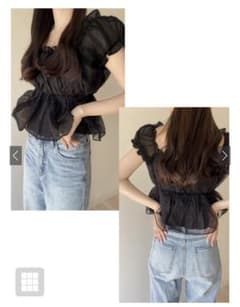 2wayシアーペプラムブラウスのサムネイル