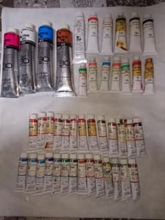 油絵の具色々のサムネイル