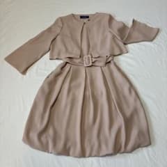 M'S GRACY セットアップ ワンピース ボレロ ピンクベージュ38号のサムネイル