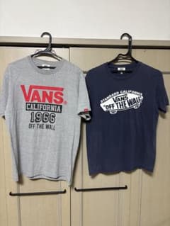 VANS Tシャツ ネイビー&グレー　２枚セット　サイズMのサムネイル