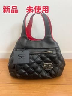 【SAVOY】 黒赤 キルティングトートバッグのサムネイル