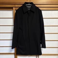 エディフィス 　ステンカラーコート カシミヤブレンド　黒　Sサイズのサムネイル