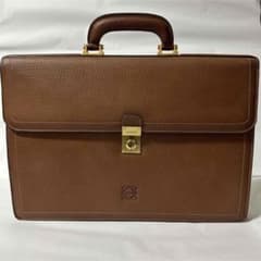 LOEWE ロエベ メンズ アナグラム レザー ブリーフケース ビジネス