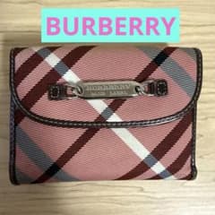美品】Burberry Blue Label 二つ折り財布 チェック柄 ピンク - メルカリ
