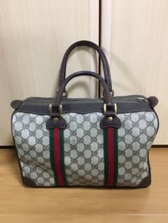 超レア 70s グッチ オールドグッチ シェリーライン ボストンバッグのサムネイル
