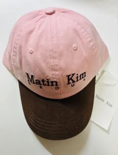 新品韓国MATIN KIM ロゴ　キャップ