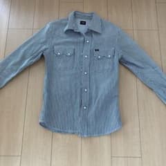 Lee ストライプ 長袖デニムシャツ