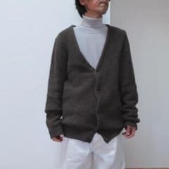 しろくまマルタンマルジェラ 初期アルパカ混カーディガン ブラウンM m76144353586_1.jpg?1764639861