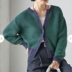 SHIPSシップス　2WAY ジャカード カーディガン
