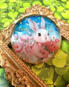 うさぎちゃんのプロポーズ レジンヘアゴム - メルカリ