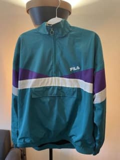 FILA ナイロンジャケット サイズ1 ターコイズ/紫/白のサムネイル
