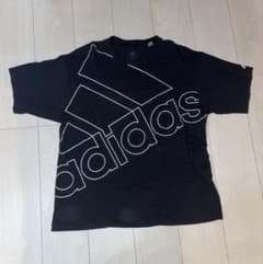 adidas ロゴ Tシャツ 黒のサムネイル
