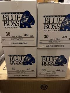 カモ井マスキングテープブルーボス30㎜4箱 - メルカリ
