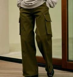 soerte ワイドストレート ミリタリー カーゴパンツのサムネイル