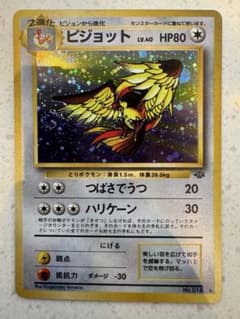 美品旧裏ピジョット第2弾拡張パック ポケモンジャングル渦巻きホロ
