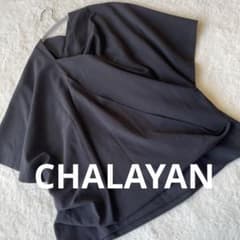 CHALAYAN（チャラヤン）変形半袖シャツ ブラック 個性的 ドレープ 