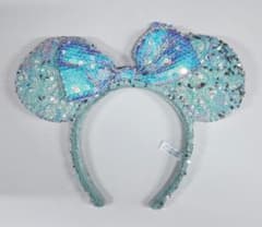 東京ディズニーリゾート スパンコール カチューシャ 水色のサムネイル