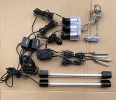 当時物 abros ネオン管 ピンク 2本 ストロボ シガーソケット セット
