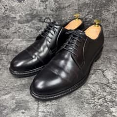 【美品】ジャランスリワヤ プレーントゥ 98651 ブラック レザー 9.5 美品】ジャランスリワヤ プレーントゥ 98651 ブラック レザー 9.5