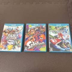 Wii U ゲーム3本セット スマブラfor Splatoon マリカー8 - メルカリ