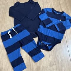 【baby GAP】 ロンパース2点＋パンツ3点set 70のサムネイル