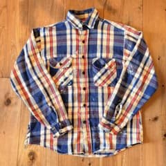 80s 三角タグ FIVE BROTHER ヴィンテージネルシャツ ボロ 襤褸 - メルカリ