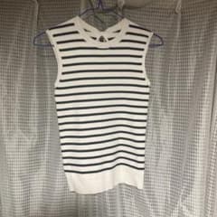 専用　アプワイザーリッシェ　ノースリーブ　ニット　ボーダーのサムネイル