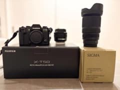 美品3点セットFUJIFILMX-T50 本体+レンズキット➕シグマ16-300のサムネイル