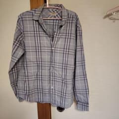 BURBERRY LONDON 長袖シャツ チェック柄 グレー XLのサムネイル