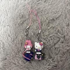 ハローキティ マイメロディ ストラップ 2個セット - メルカリ