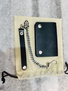 ジャンキークラシックス トラッカーウォレット UKサドルレザー 黒