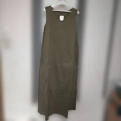 UNIQLO マーセライズコットン Aラインロングワンピース M