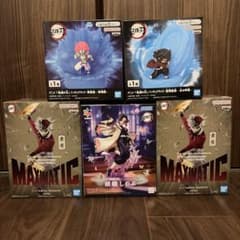 鬼滅の刃 5体まとめ売り 胡蝶しのぶ/童磨②/フィギュアライト 猗窩座