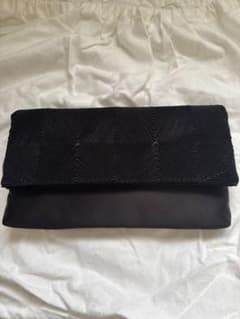 HANAE MORI 黒 2wayクラッチバッグのサムネイル