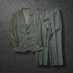 80s90sチャップスラルフローレンスーツグレンチェック日本製グレーM相当