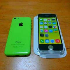 新品 au iphone5c 16G グリーン 白ロムのサムネイル