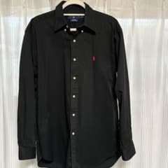 RalphLauren 黒　長袖シャツ　 ポロ刺繍のサムネイル