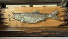 木彫り 魚 オブジェ カムイチェプ 壁掛け 木彫り 魚 オブジェ カムイチェプ 壁掛け - メルカリ
