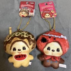 新品未使用☆大阪限定 モンチッチプリントマスコット たこ焼き タコ