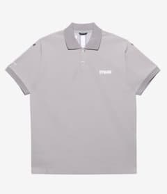 未使用タグ付きTFW49 ゴルフウェア ポロシャツ メンズM ホワイト/グレー V12（ヴィ・トゥエルヴ） TFW49 SIDE MESH COLLARLESS POLO ポロシャツ