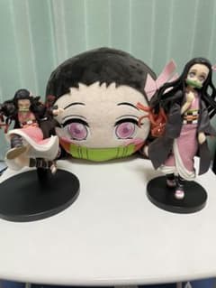 鬼滅の刃 竈門禰豆子フィギュア、メガジャンボ寝そべりぬいぐるみ3点セットのサムネイル