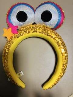 USJ カチューシャ スパンコール付き　エルモ　イエローバード