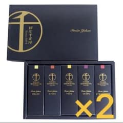 5個入り× 2箱 ギフト　銀座千疋屋 フルーツ羊羹 手提げ袋付き　贈答 手土産のサムネイル
