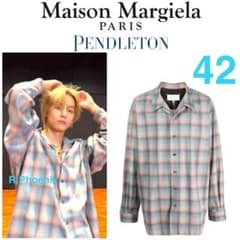 Maison Margiela×PENDLETON】PINK SHIRT 42 - メルカリ