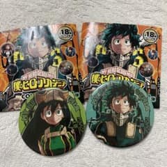 僕のヒーローアカデミア 緑谷出久 蛙吹梅雨 缶バッジ - メルカリ